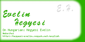 evelin hegyesi business card